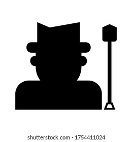 farmer icon or logo isolated sign symbol vector illustration - high quality black style vector icons
