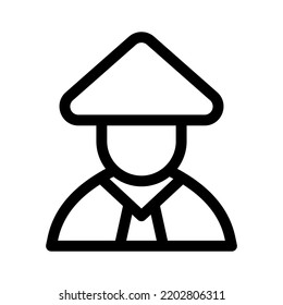 farmer icon or logo isolated sign symbol vector illustration - high quality black style vector icons
