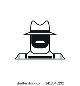 Farmer icon. Simple vector illustration.