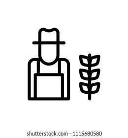 Bauernsymbol-Vektorgrafik