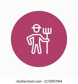 farmer icon vector