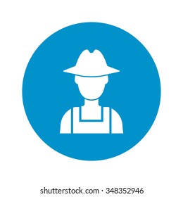 Farmer Icon Vector. 