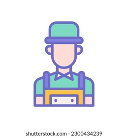icono del agricultor para tu diseño de sitio web, logotipo, aplicación, interfaz de usuario.