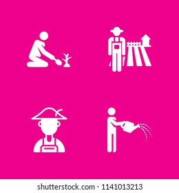 farmer, farmer, farmer and farmer icons set. Vector graphic design for web and application