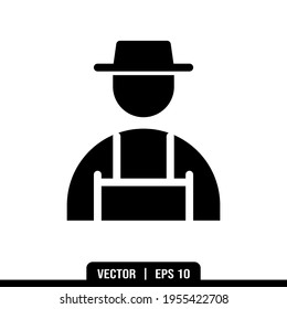 Farmer icons vector collection, illustration logo template in trendy style. Suitable for many purposes.