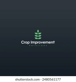 Farmer leaf logo flat vector design