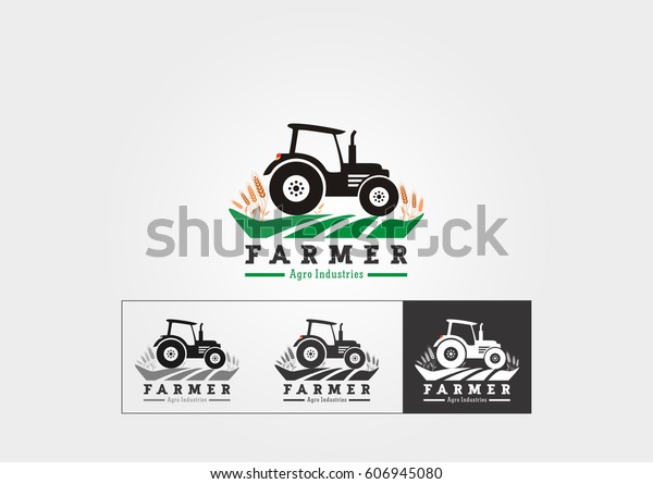 Farmer Logo Stock Vector (Royalty Free) 606945080