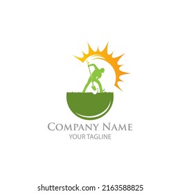 farmer logo for agricultural production company.EPS 10