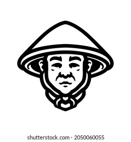 diseño de cierre del logotipo del agricultor, perfecto para logotipo, icono, impresión, etc.