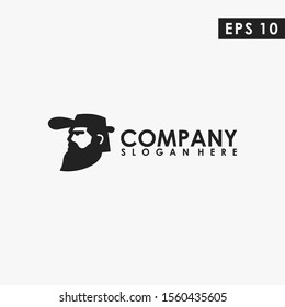 Farmer Logo Design Modern Vector Template. Farmer. Vector Illustration