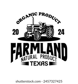 Farmer logo sign badge isolated. Farmers market logo with background vector design