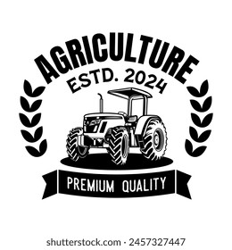 Farmer logo sign badge isolated. Farmers market logo with background vector design