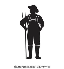 farmer logo vector.