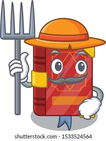 Farmer magic spell book in the cartoon