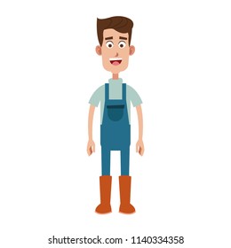 Farmer man cartoon