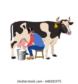 dairy cow vector