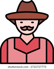 Farmer Nuevo Vector de diseño de iconos creativos