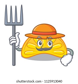 Farmer orange jelly candy character cartoon