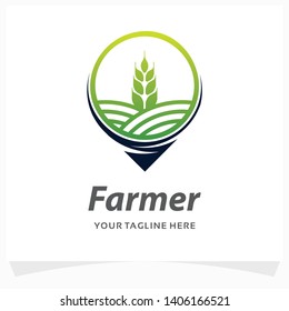Farmer Point Logo Design Template