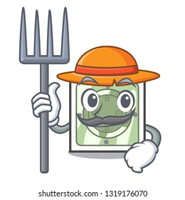 Farmer power socket in the character shape