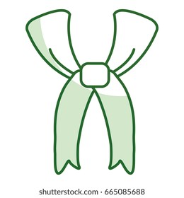 farmer scarf isolated icon