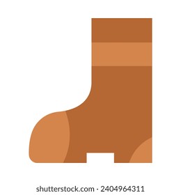 Farmer Shoes Vector Flat Icon For Personal And Commercial Use.
