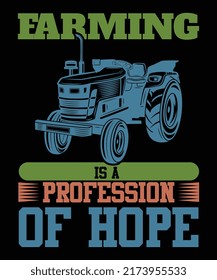 Farmer t shirt design vector