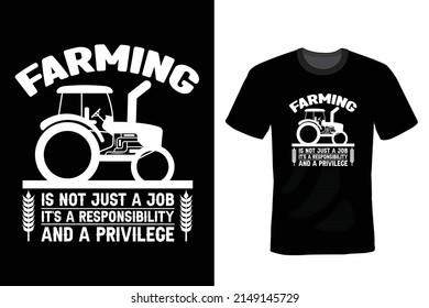 Farmer T shirt design, vintage, typography