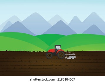 Tráfico de granjeros. ilustración vectorial