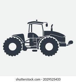 Farmer tractor vector design template.