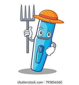 Farmer trimmer character cartoon style