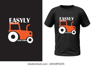 Diseño de camiseta de granjero y archivo vectorial