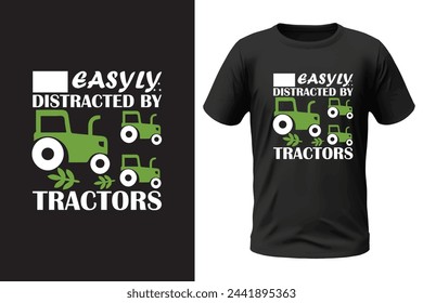 Diseño de camiseta de granjero y archivo vectorial