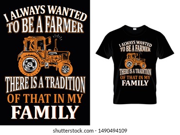 Farmer T-shirt For working man