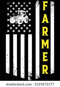 Farmer vector art design, eps file. design file for t-shirt. SVG, EPS cuttable design file