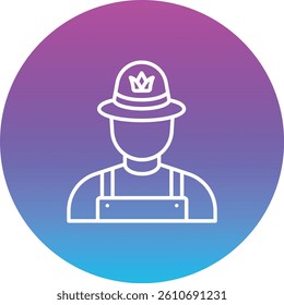 Farmer vector icon. Can be used for printing, mobile and web applications.
