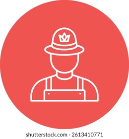Farmer vector icon. Can be used for printing, mobile and web applications.