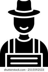 Farmer Vector Icon Design Illustration