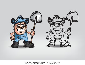 Farmer. Vector illustration