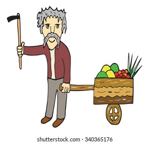 farmer vector illustrator 