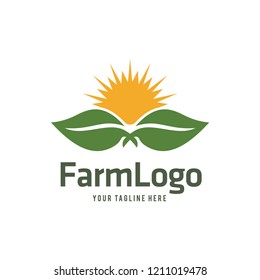 Farmer Vector Logo Template. Agriculture logo design. Farm Logo. Vector EPS 10