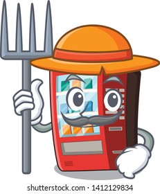 Farmer vending machine in the cartoon shape