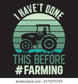 Farmer vintage typography t shirt design