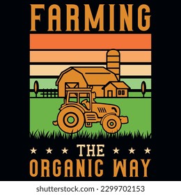 Farmer vintages tshirt design vector design 