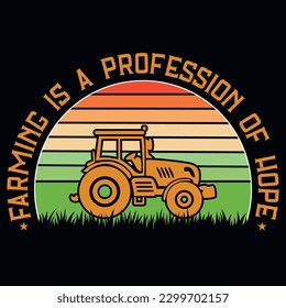 Farmer vintages tshirt design vector design 