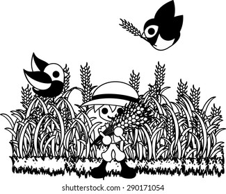 The farmer who was able to harvest many cereals.