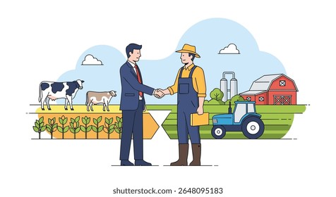 Farmers and Businessmen Agree on Agricultural Cooperation and Investment Growth