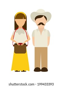 Farmers design over white background, vector illustration