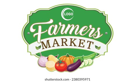 Campesinos Clipart de mercado, vector, título del logotipo, diseño de carteles, vector, png