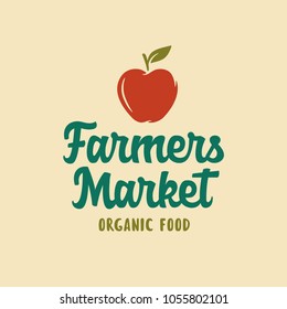 Farmers Market Emblem Label Badge Food Stock Vector (Royalty Free ...